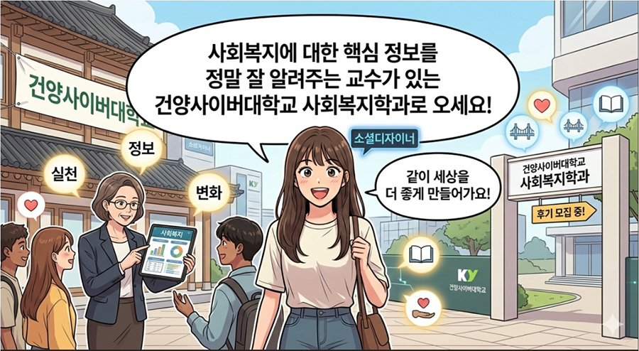 [사회복지학과] BTS!사회복지학과! 도전! 신입생 모집!사회복지학과는 BTS다!