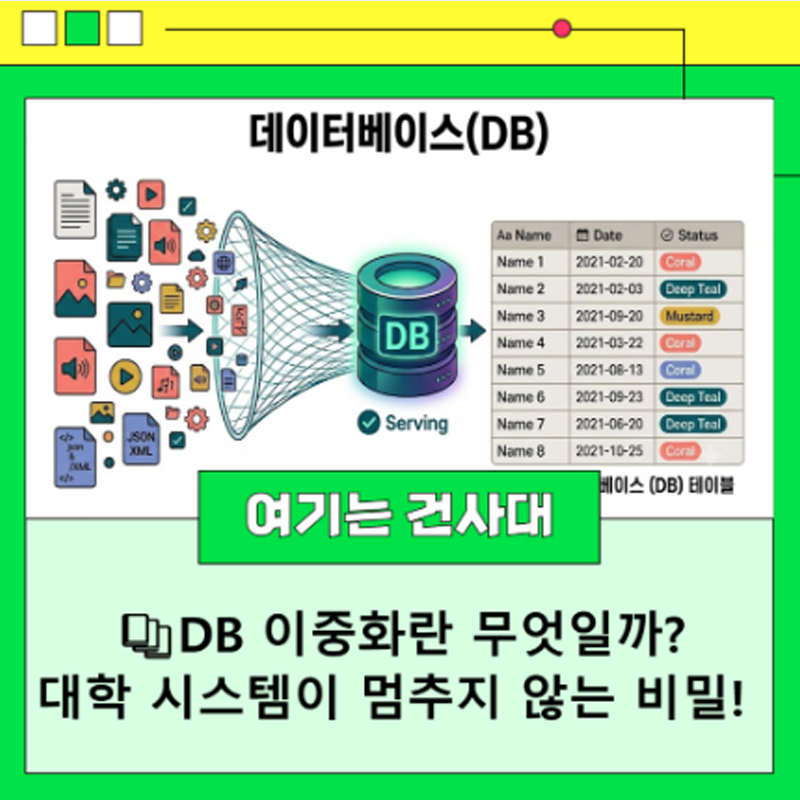 DB 이중화란 무엇일까? 대학 시스템이 멈추지 않는 비밀!
