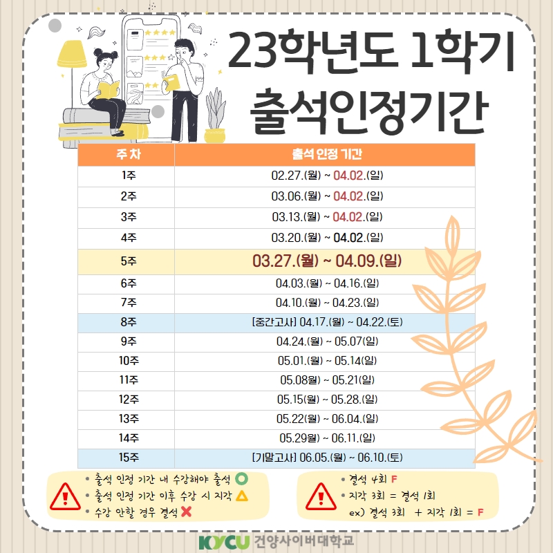 2023출석인정기간(상담)